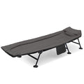 80" Folding Camping Cot with Removable Mattress and Carry Bag X599