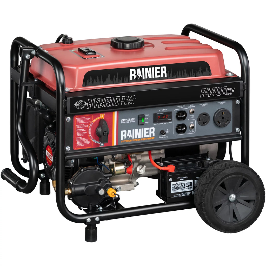 4400 Watt Dual Fuel Portable Generator with Electric Start X2161