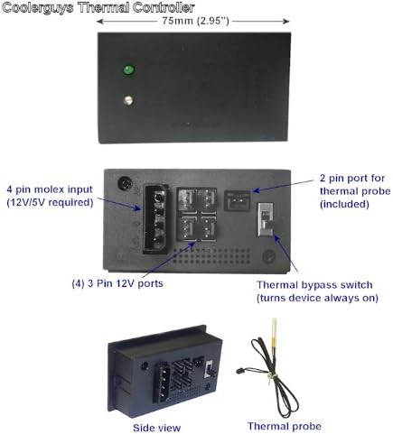 Dual 120mm Fan Cooler Kit with Wood Grill/Thermal Controller H85980