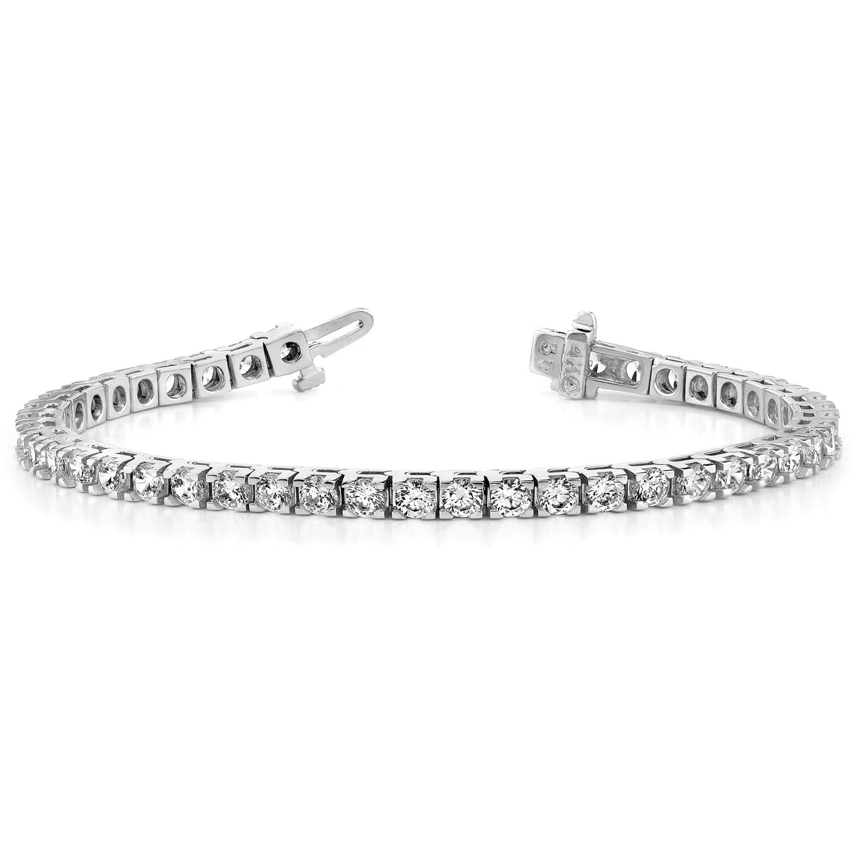 14k White Gold Diamond Tennis Bracelet 2.17 Carat P69405