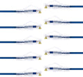 10-Pack 7 Feet Slim Cat6 Patch Cable Ethernet Cable Snagless Tab Blue H952