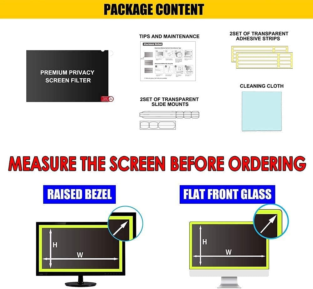 20.1 Inch 4:3 Computer Privacy Screen Filter Pack of 2 J143063