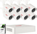 8CH 5MP Lite Hybrid Security Camera System with 2TB HDD and 8 Bullet Cameras Y148938