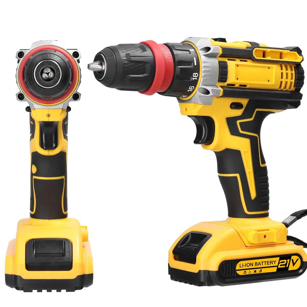21V 2in1 Electric Screwdriver High Torque Brushed Motor X4053