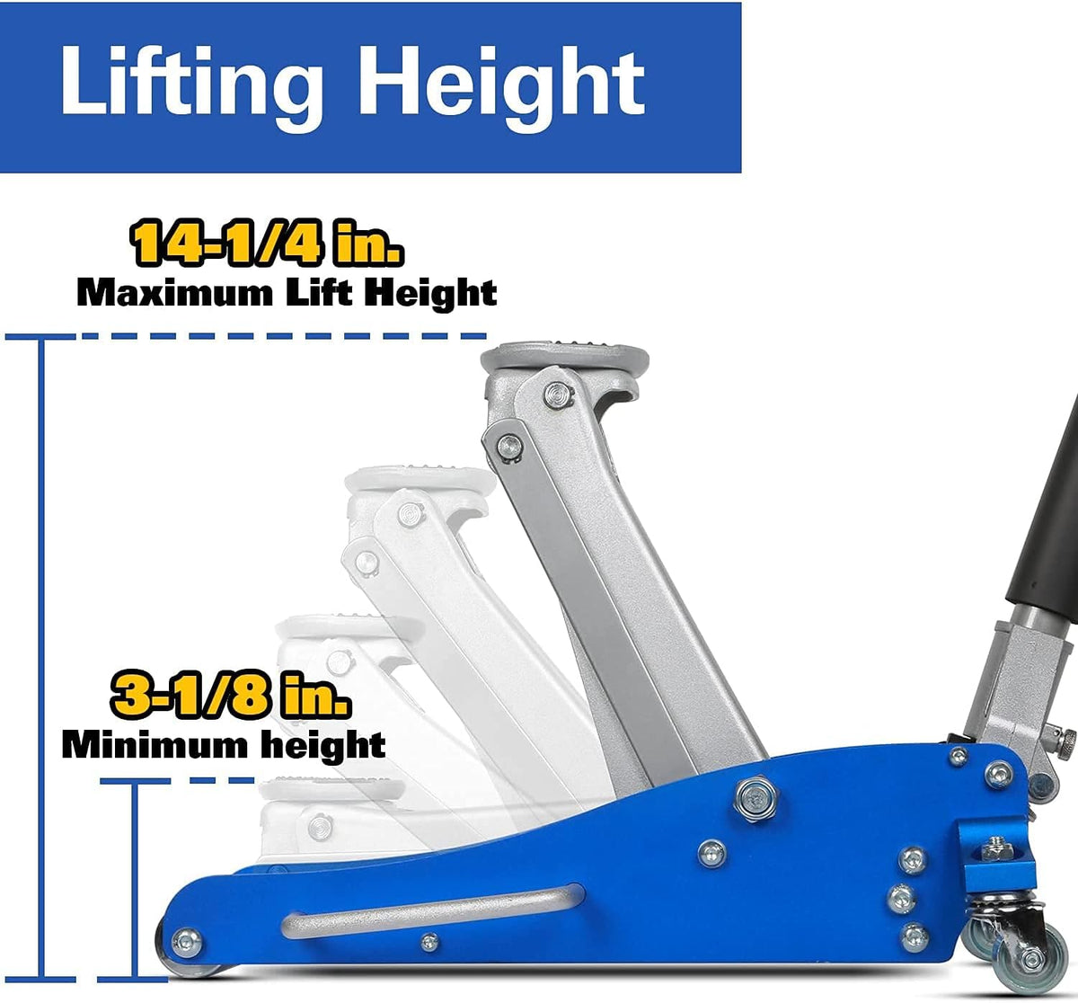 1.5 Ton Low Profile Hydraulic Floor Jack I2373