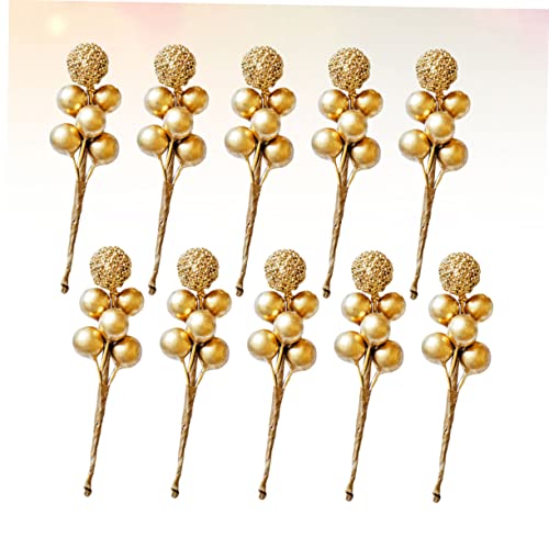 20 Pcs Red Berry Picks Artificial Christmas Decor O6102