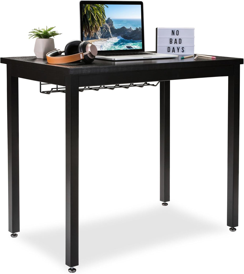 Small Computer Desk with Cable Management Tray, 36in B3175
