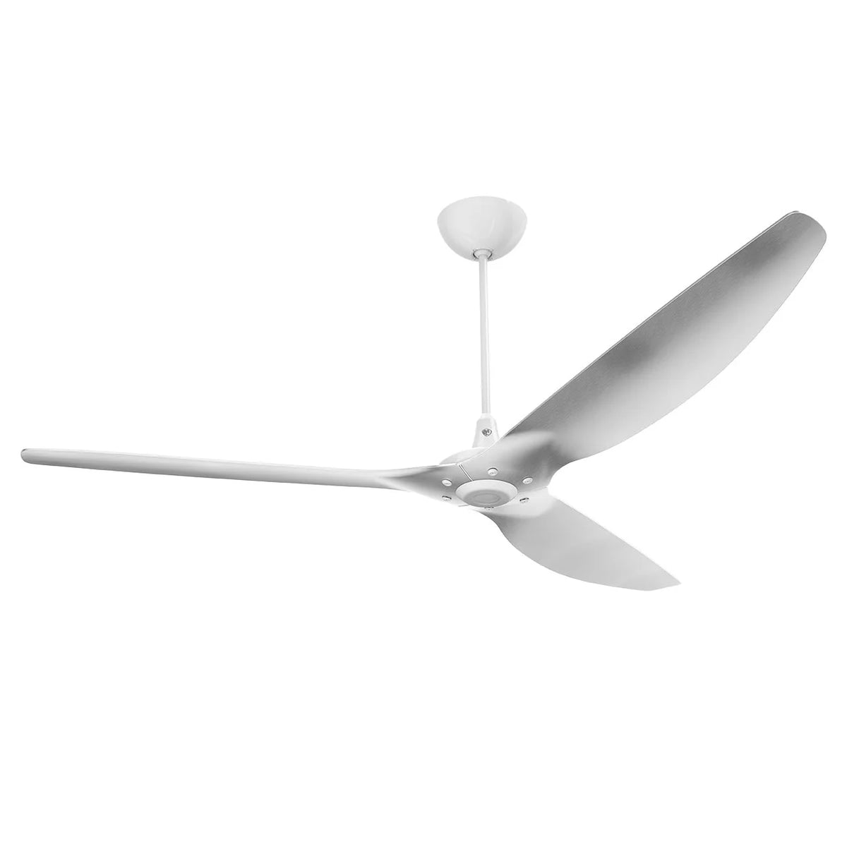 84 Ceiling Fan with Brushed Aluminum Blades and White Finish M51760