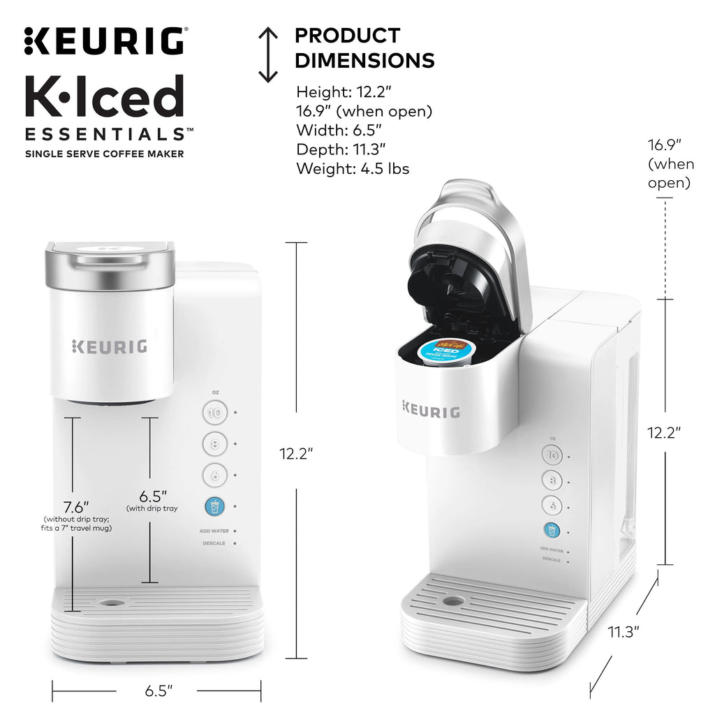 White Iced and Hot Single-Serve Coffee Maker J217