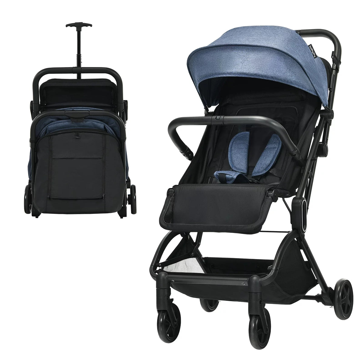 Lightweight Foldable Grey Baby Stroller L5182