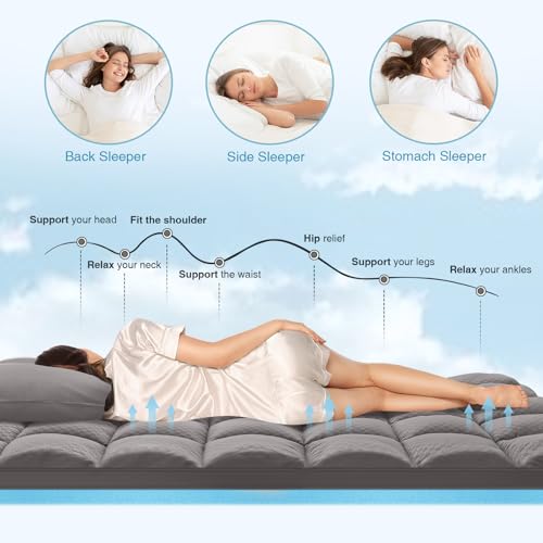 King Size 4 Inch Memory Foam Mattress Topper C93141