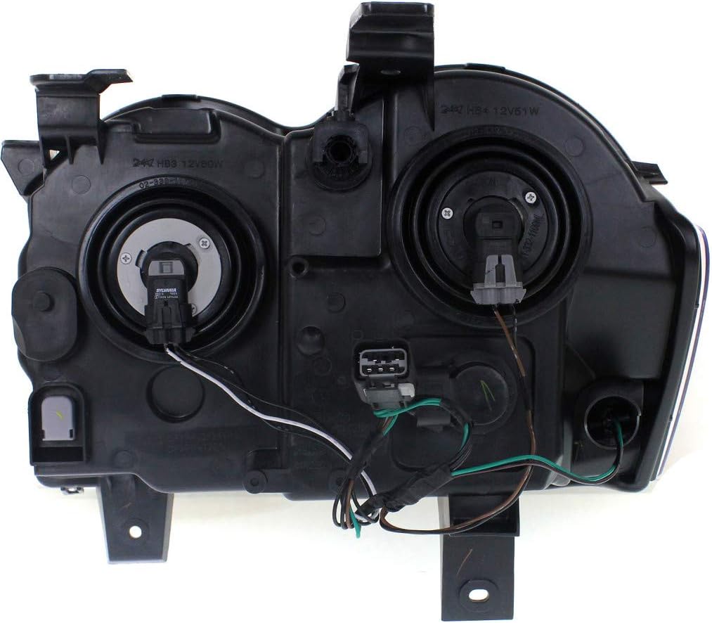 Passenger Side Halogen Headlight Assembly for Jeep Grand Cherokee 2008 2010 C830160