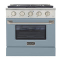 30 Propane Gas Dual Fuel Range with 4 Burners in Light Blue Y3286
