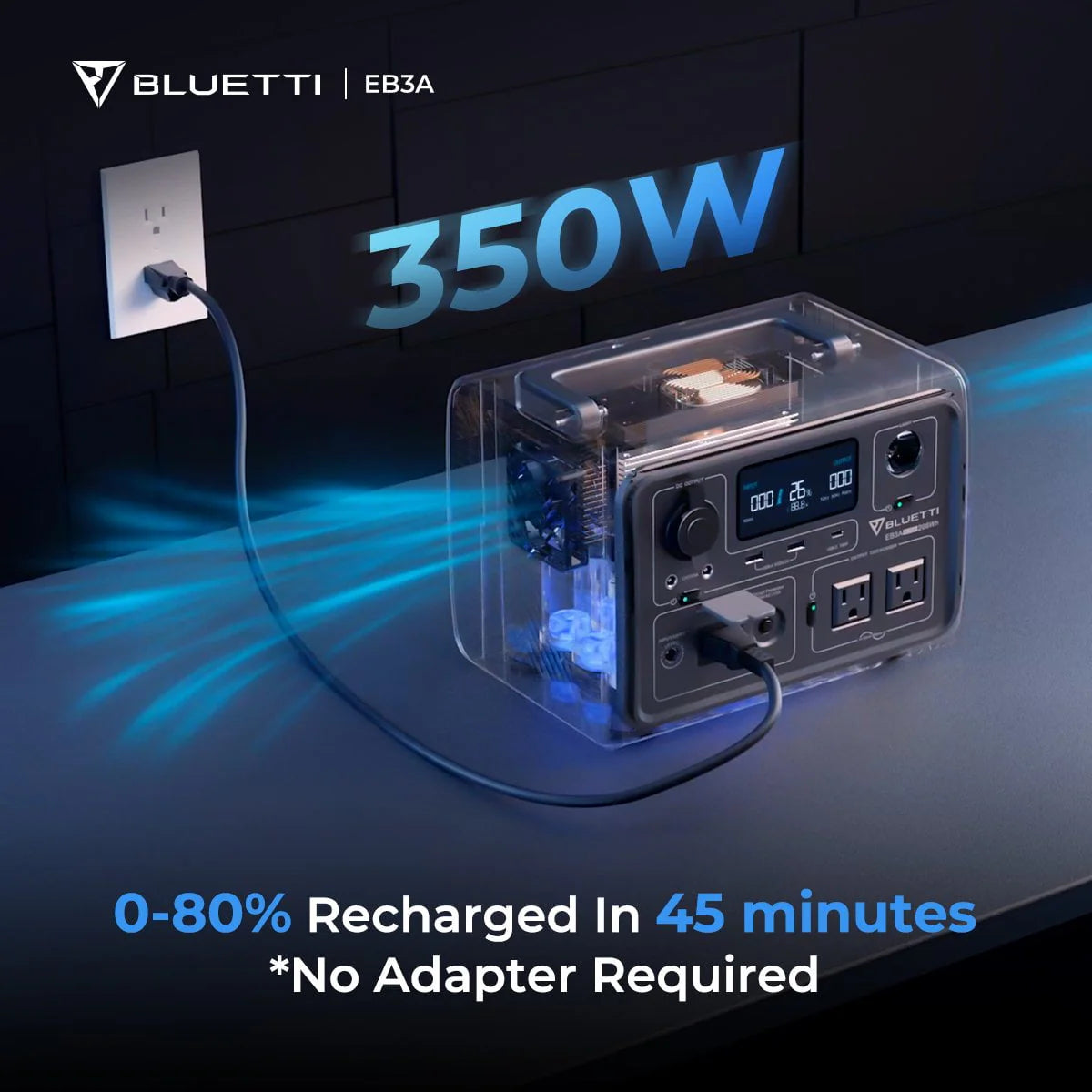 Portable 600W 268Wh LiFePO4 Power Station X6379