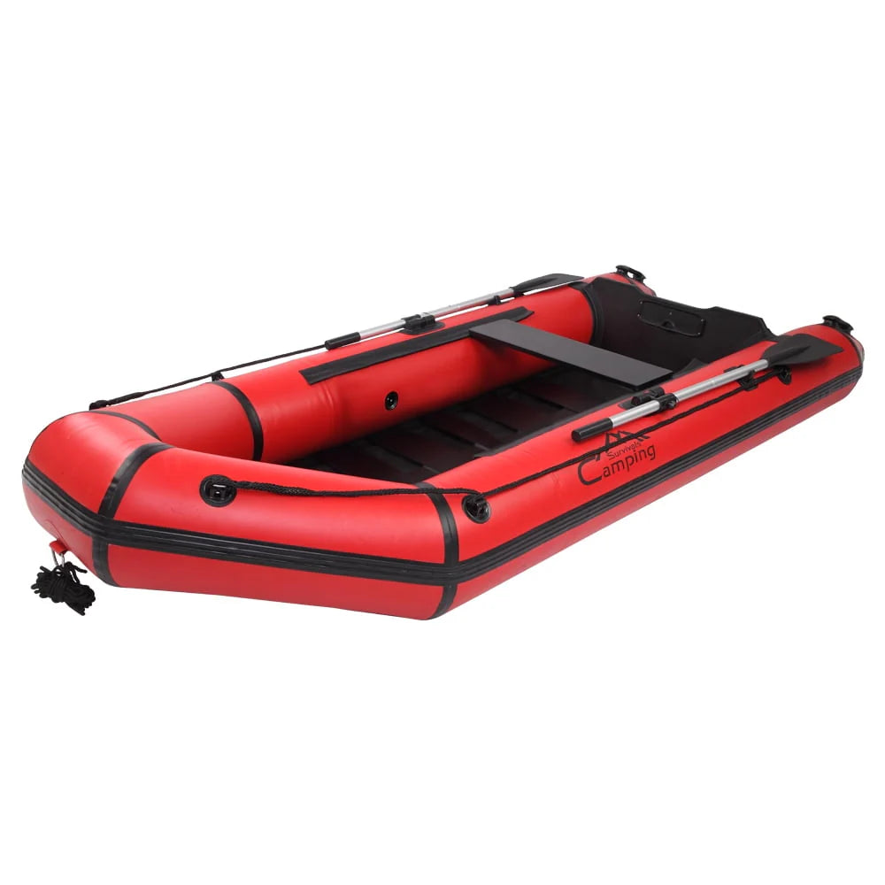 7.5ft PVC Adult Assault Boat Red And Black W3438