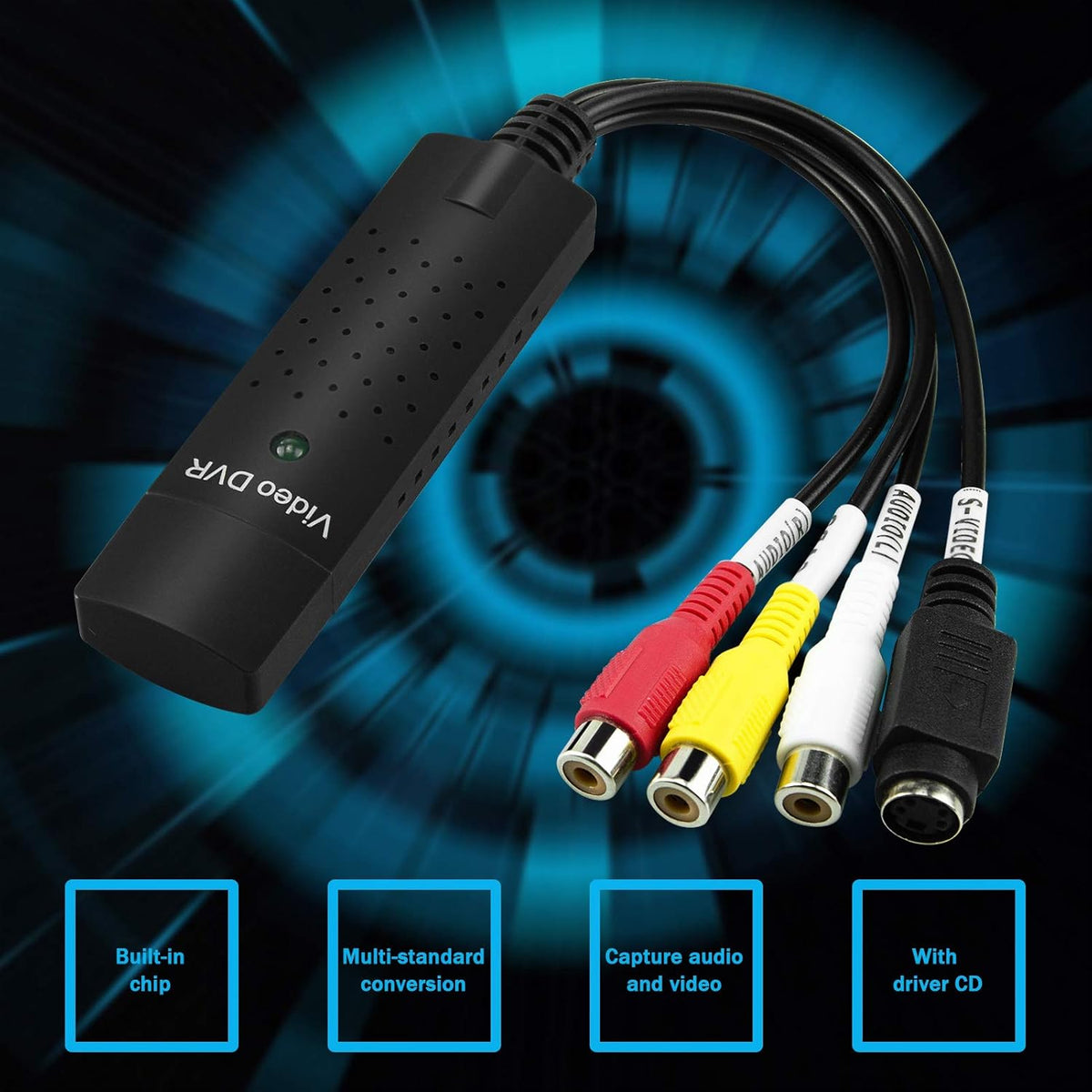 USB 2.0 Audio/Video Converter, Video Capture Card Y44575
