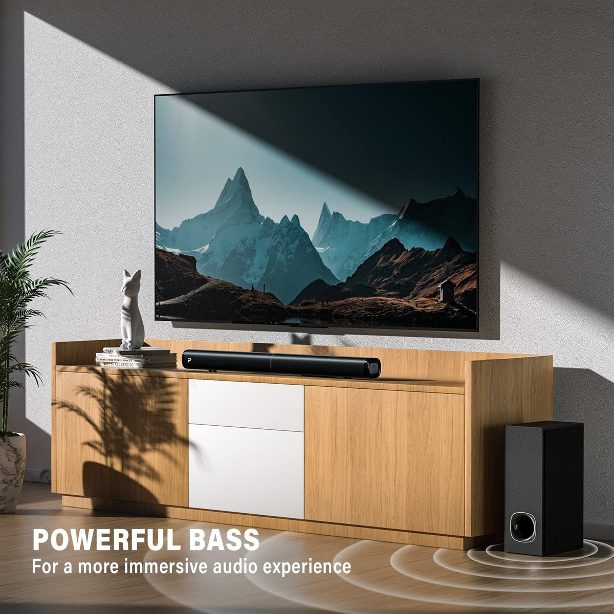 Sound Bars with Subwoofer, HDMI ARC, Bluetooth 5.0, Wall Mountable, Pack of 2 A178107