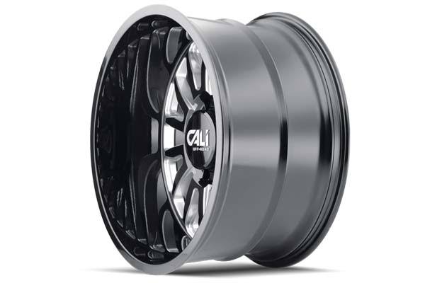 22x12 Gloss Black/Milled Spokes Wheel R4441
