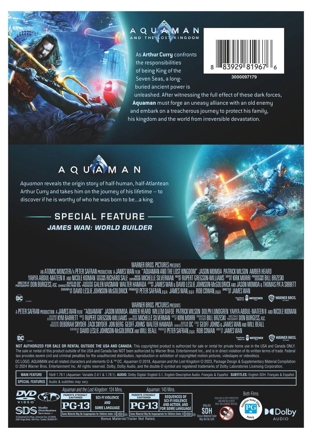 Aquaman 2-Film Collection (DVD) J49653