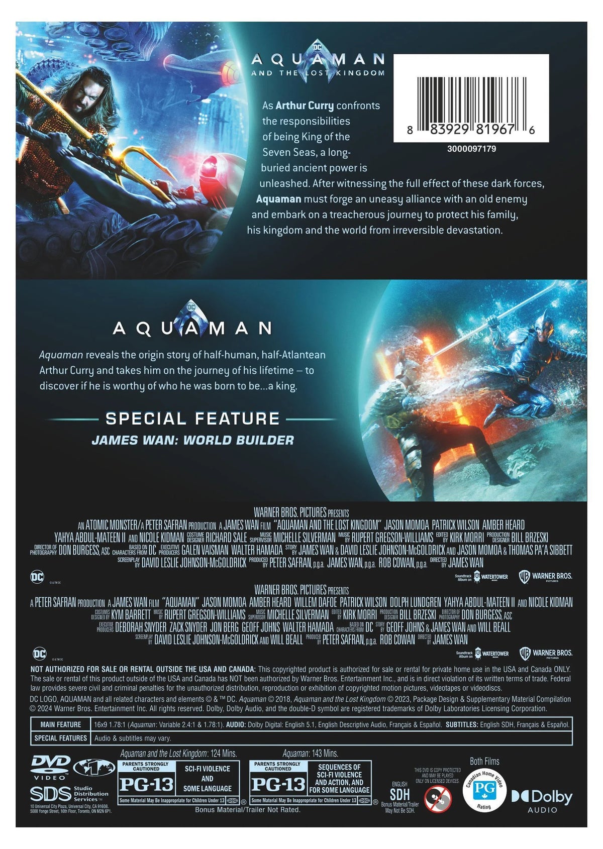 Aquaman 2-Film Collection (DVD) J49653