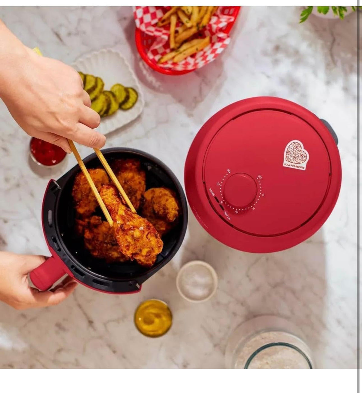 Red 2.0qt Air Fryer X96187