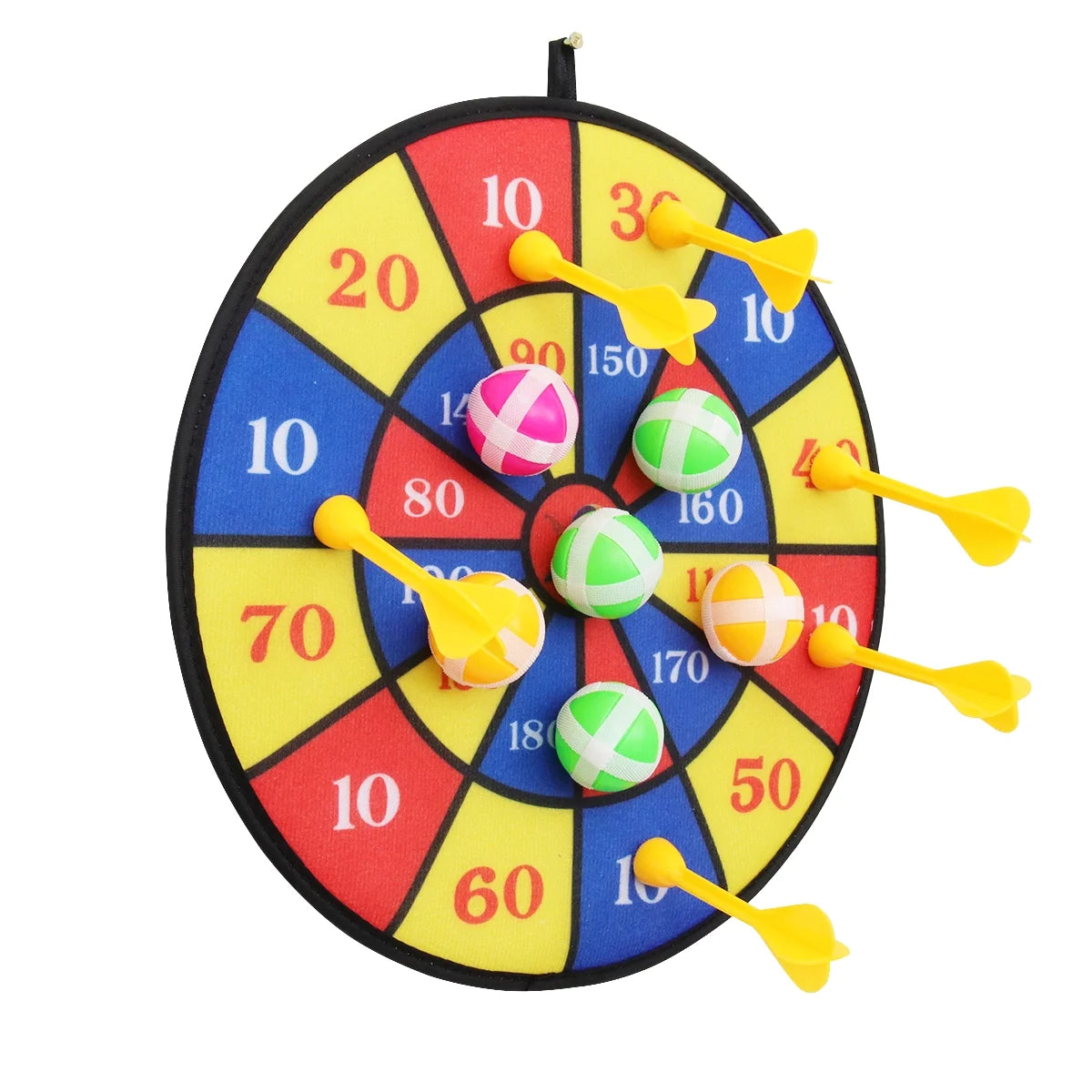 Flocking Dart Board with 4pcs Darts Dartboard Set F251137