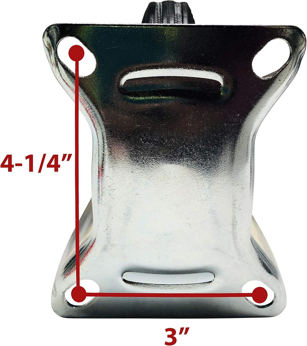 4-Pack of 6 Large Size Solid Rubber Casters P527827