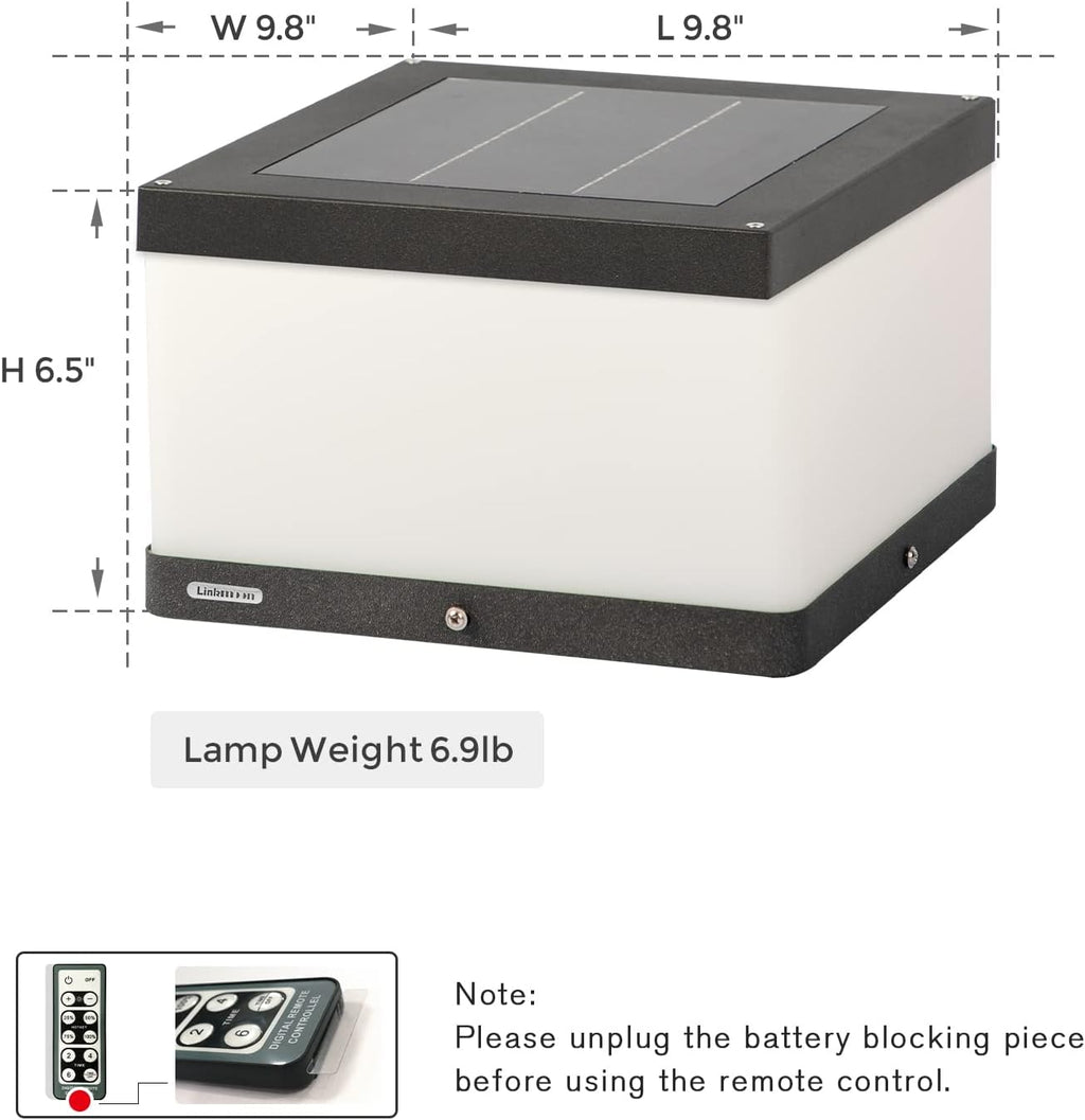 Outdoor Solar Post Cap Light with Waterproof IP54 E590