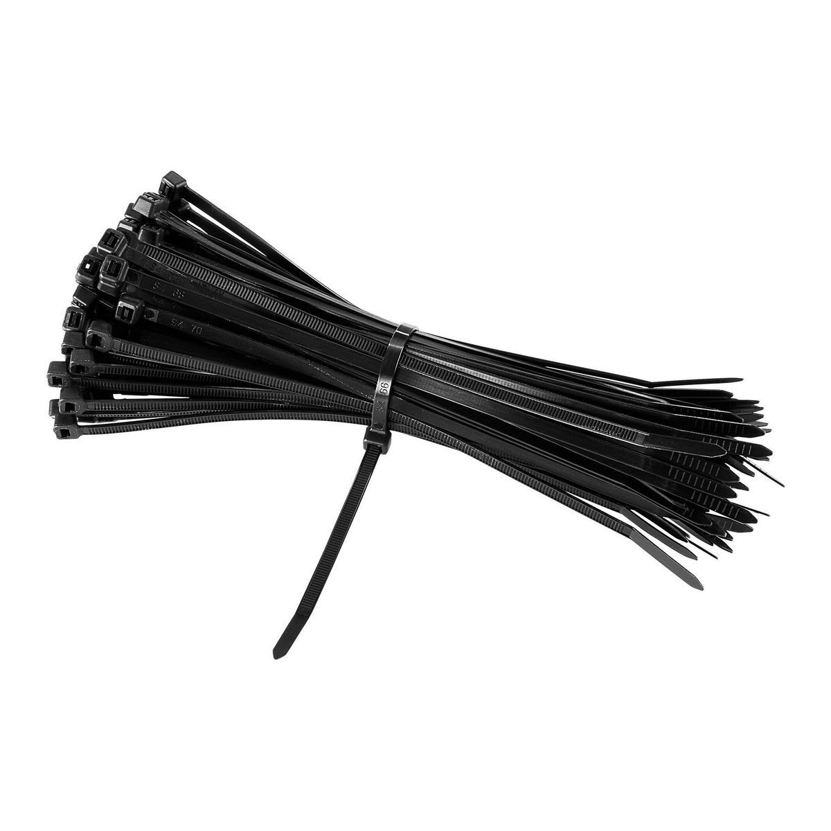 Black 8 in. UV-Resistant Cable Ties 100-Pack O2821