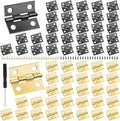 60Pcs 15 * 18mm Stainless Steel Mini Hinges with Screws H969922
