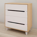 4 Drawer Chest in White and Natural Maple X19722
