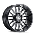 22x12 Gloss Black/Milled Spokes Wheel R4441