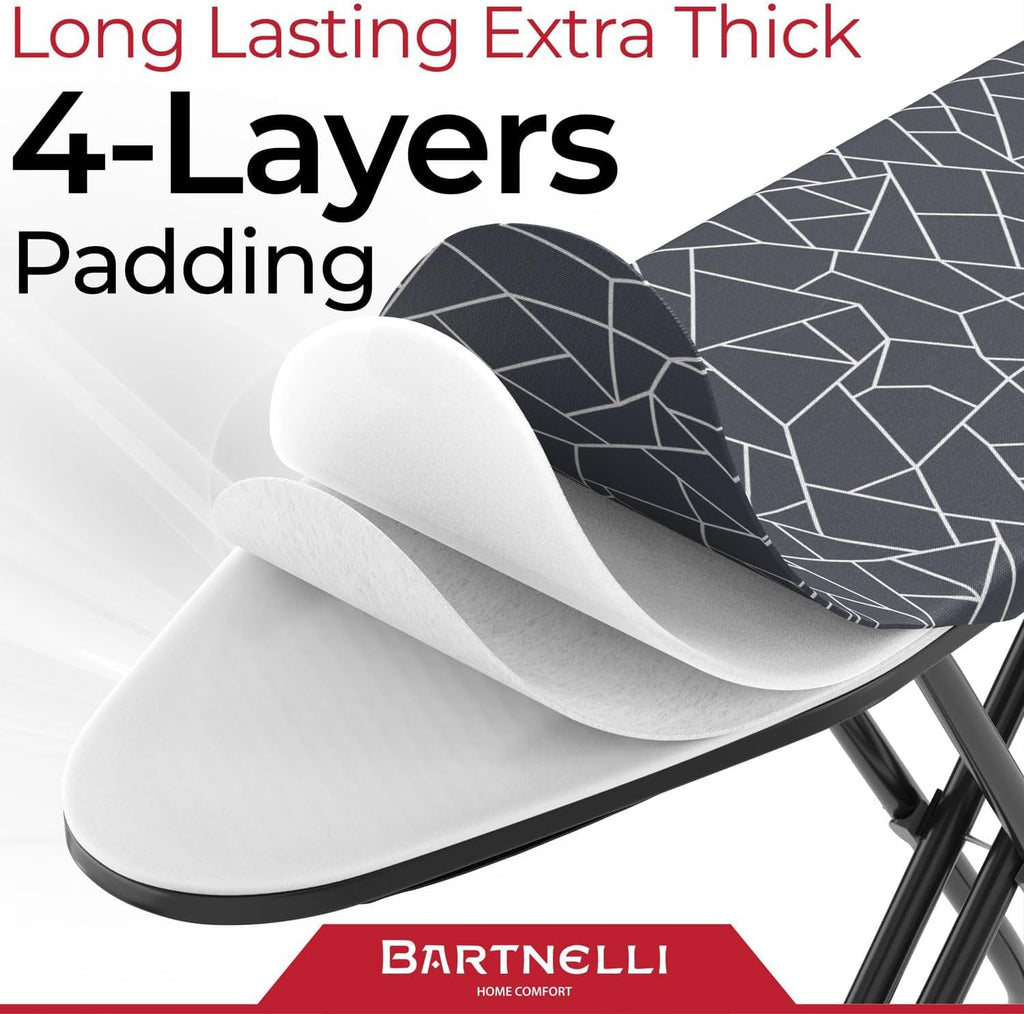 13x43 Ironing Board with Reinforced Steel Legs, Adjustable Height, 4-Layer Padding R540462