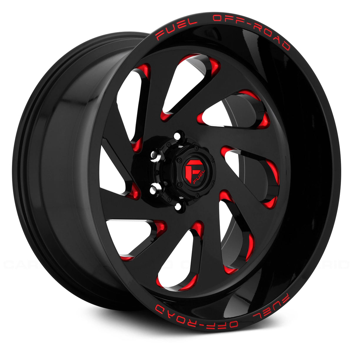 Gloss Black Milled 20x12 Vortex Wheel D3428