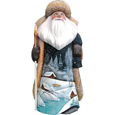 Hand-Painted Wood Carving M191