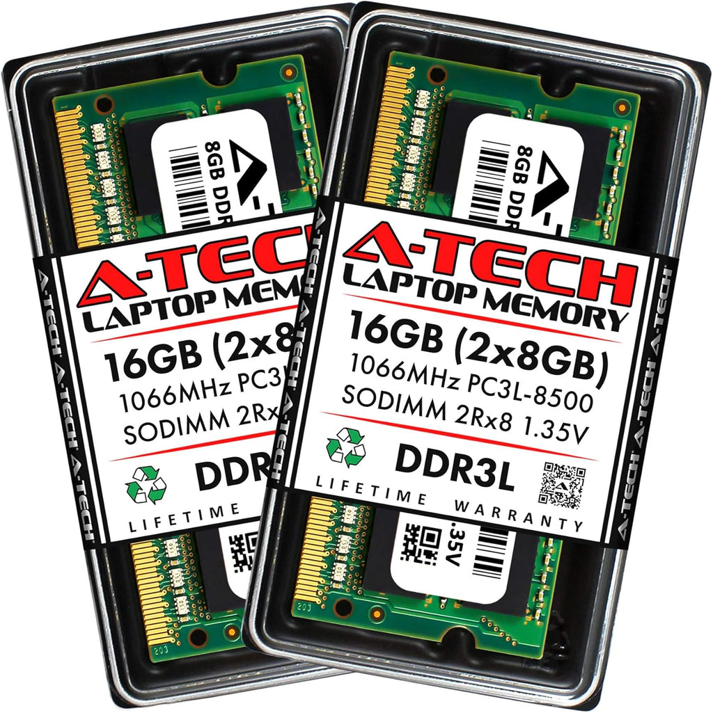 8GB (2 x 4GB) DDR3 1066MHz PC3-8500 Laptop RAM SODIMM Kit Non-ECC Unbuffered 204-Pin Memory Modules Pack of 2 W59609