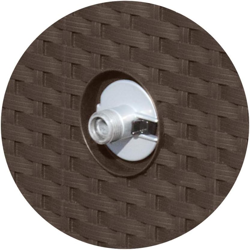 Mocha Resin Wicker-Looker Hose Reel K480649