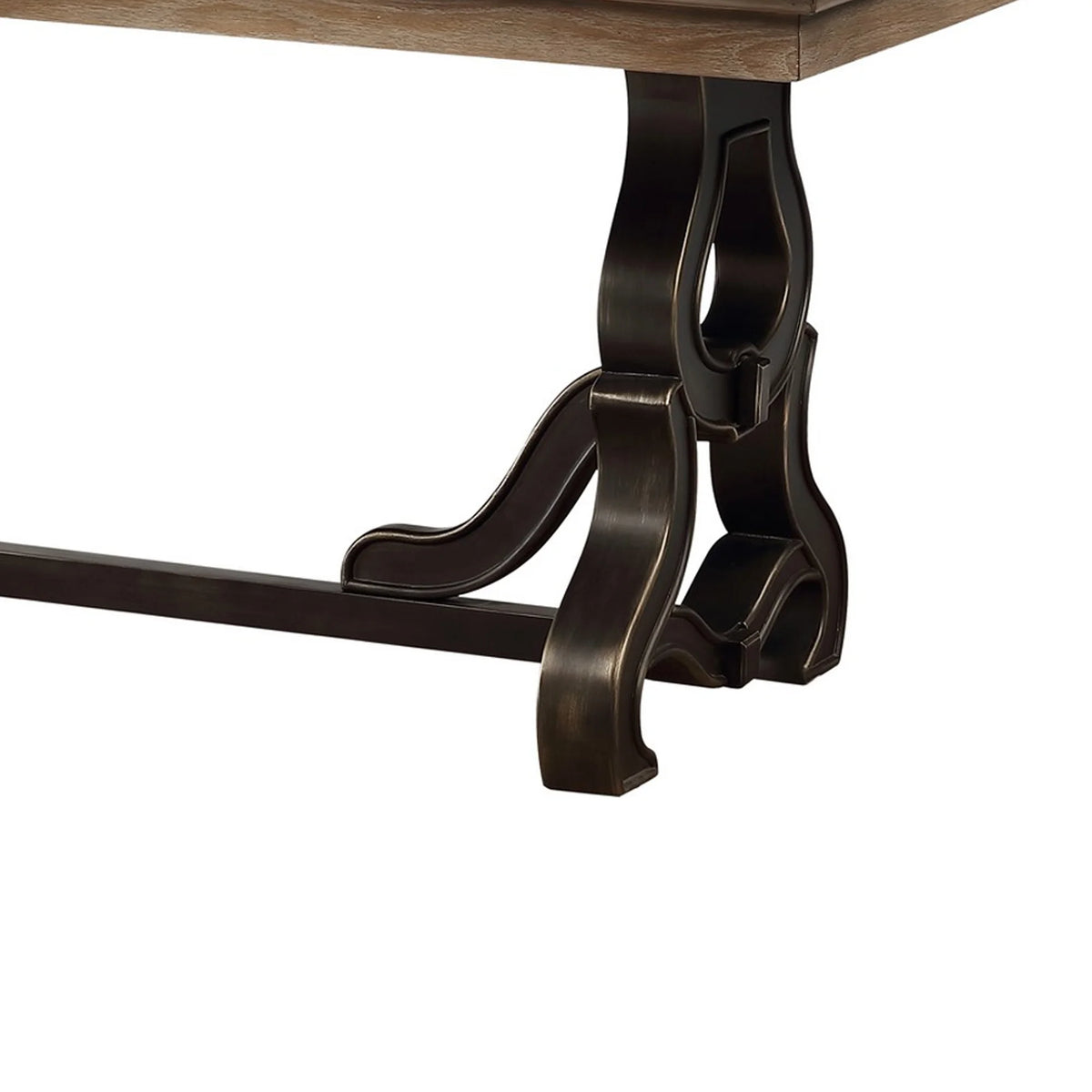 68 Inch Wooden Dining Table with Trestle Base Z246