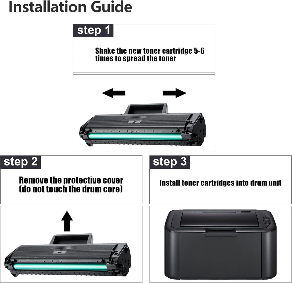 2 Pack Black Toner Cartridge D8642