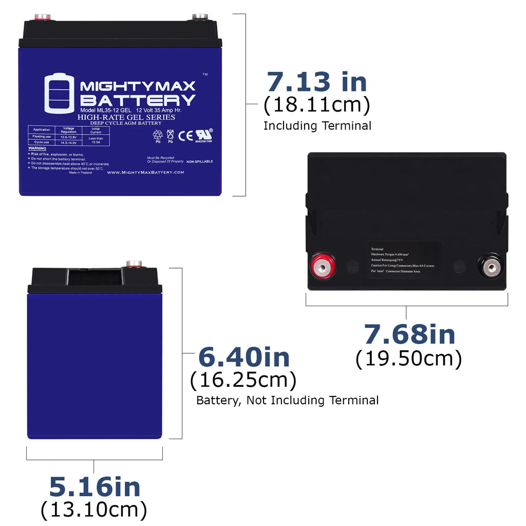 12V 35AH Battery for Power Chair R878