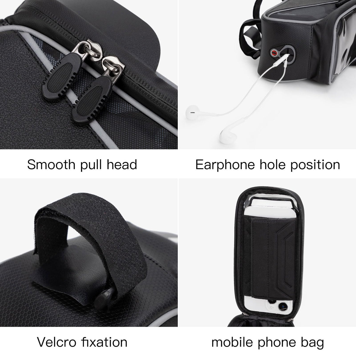 Waterproof Bike Handlebar Bag with Cell Phone Holder G23280