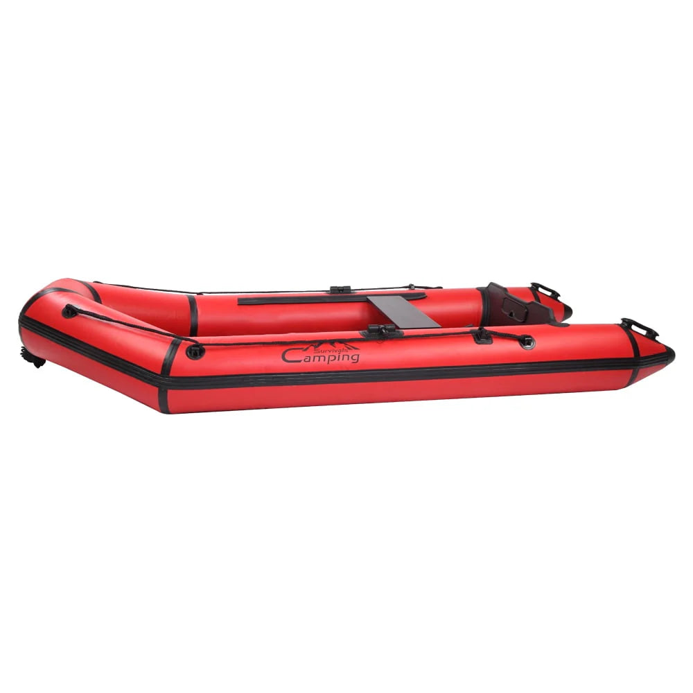 7.5ft PVC Adult Assault Boat Red And Black W3438