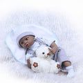 22 African American Reborn Baby Dolls 55cm Dark Skin Lifelike Newborn Dolls Twins J267