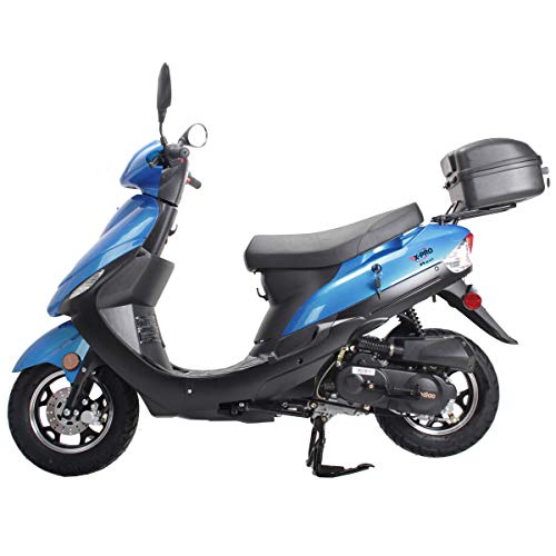 50cc Gas Moped with Aluminum Wheels (Red) R956