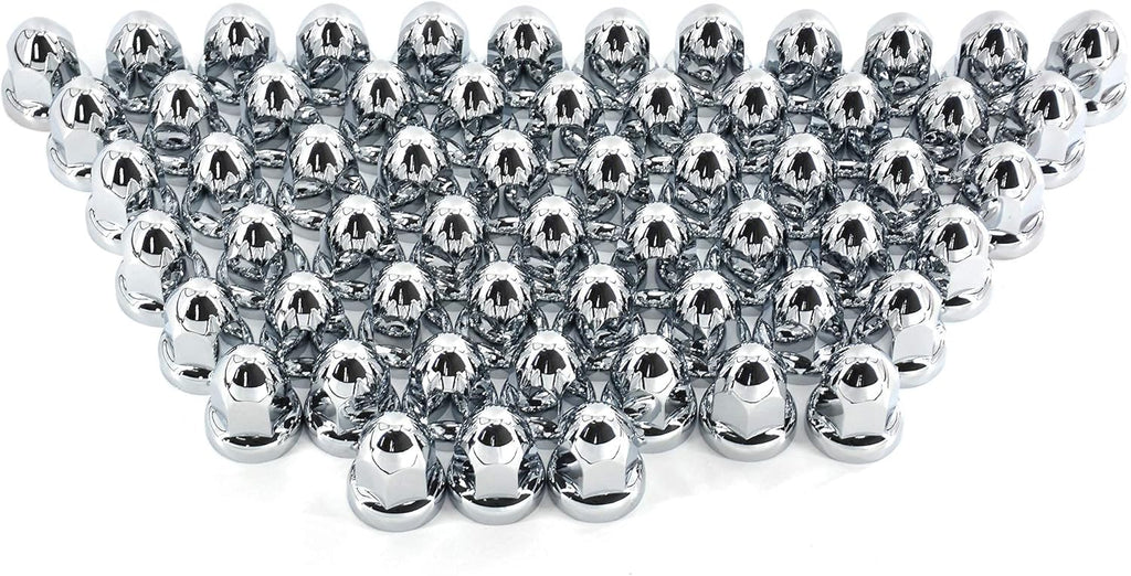 Plastic Lug Nut Cover, 33mm, flanged, 60pcs Pack of 2 A986426