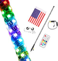 Pack of 2 LED RGB Whip Lights for Offroad UTV ATV X3885