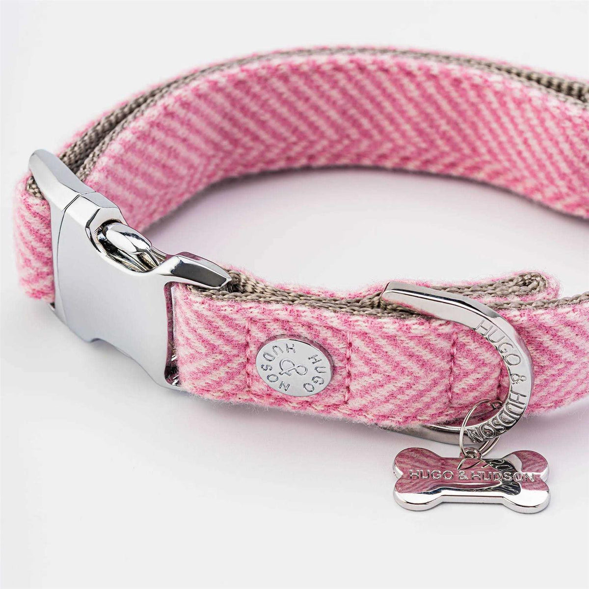 Tweed Dog Collar Quick Release Metal Safety Buckle N747