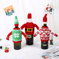 3 Pack Christmas Wine Bottle Cover Knitted Sweater A283