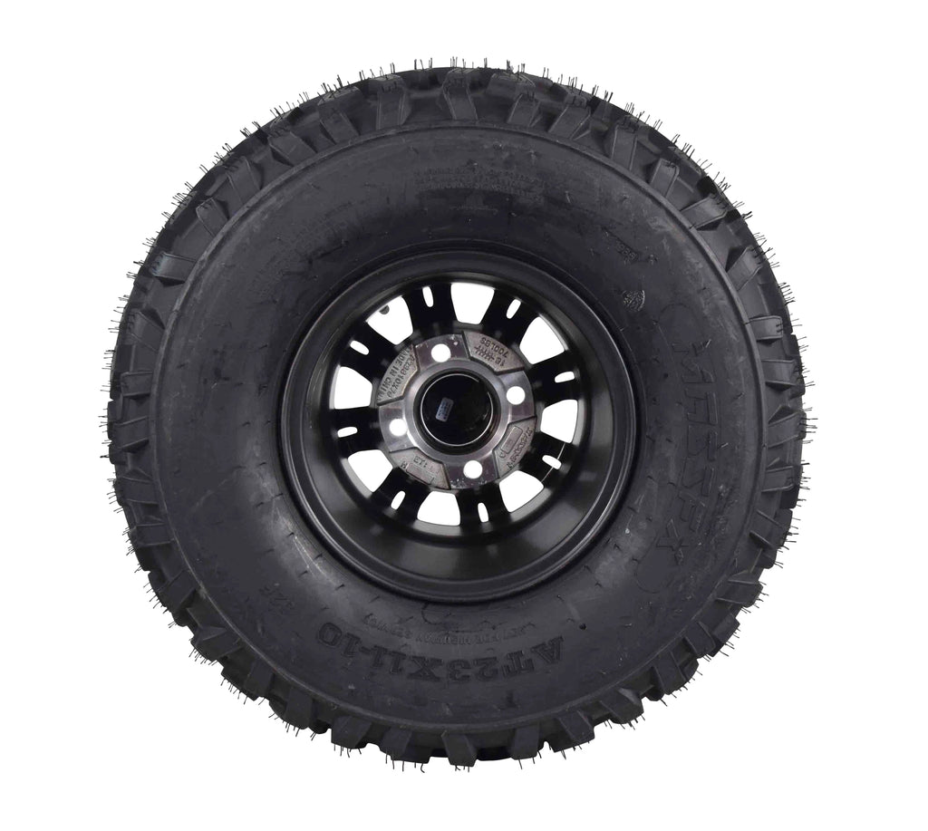 23x11-10 6 Ply Golf Cart Tire & Black Wheel Kit B211789