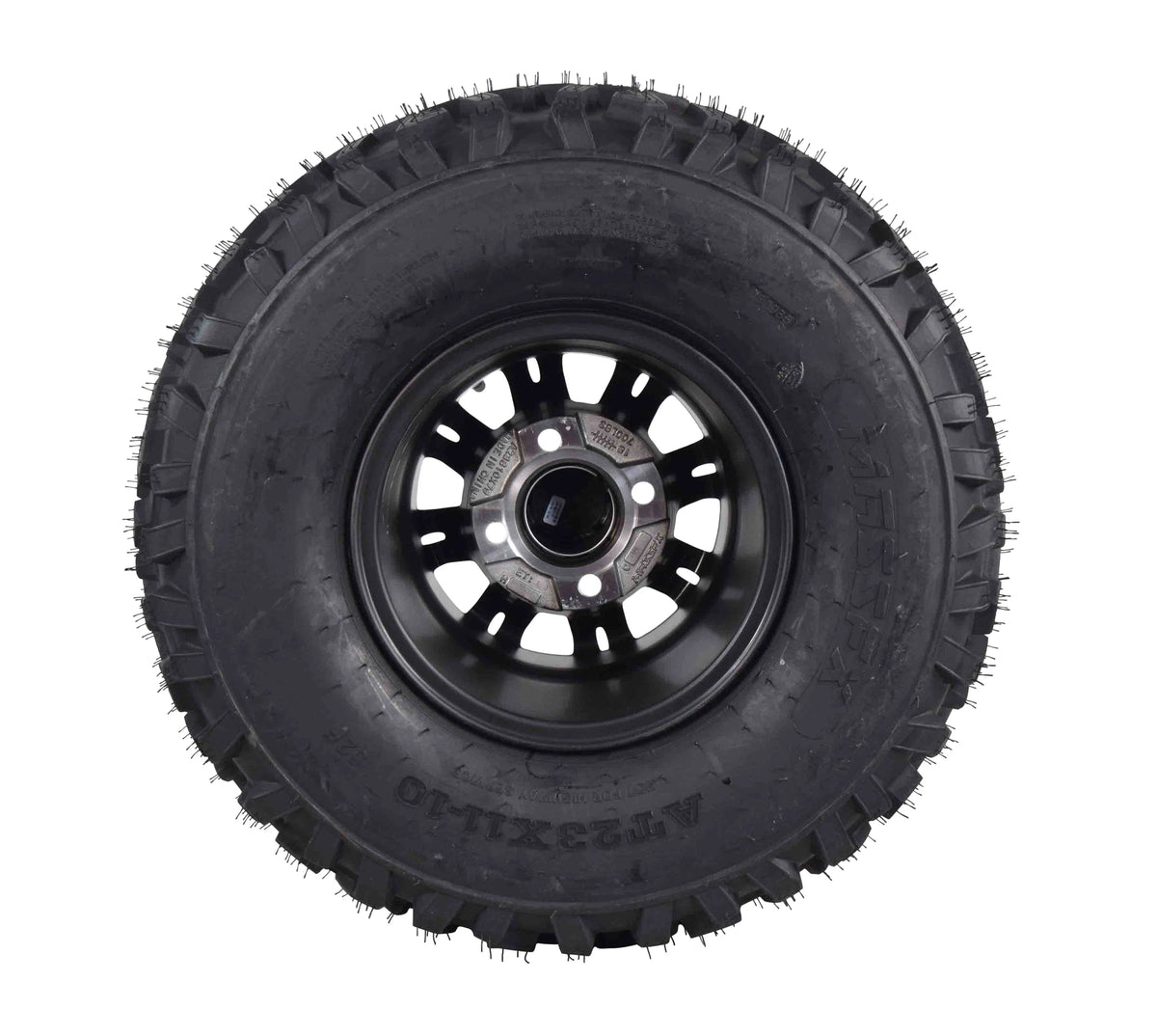 23x11-10 6 Ply Golf Cart Tire & Black Wheel Kit B211789